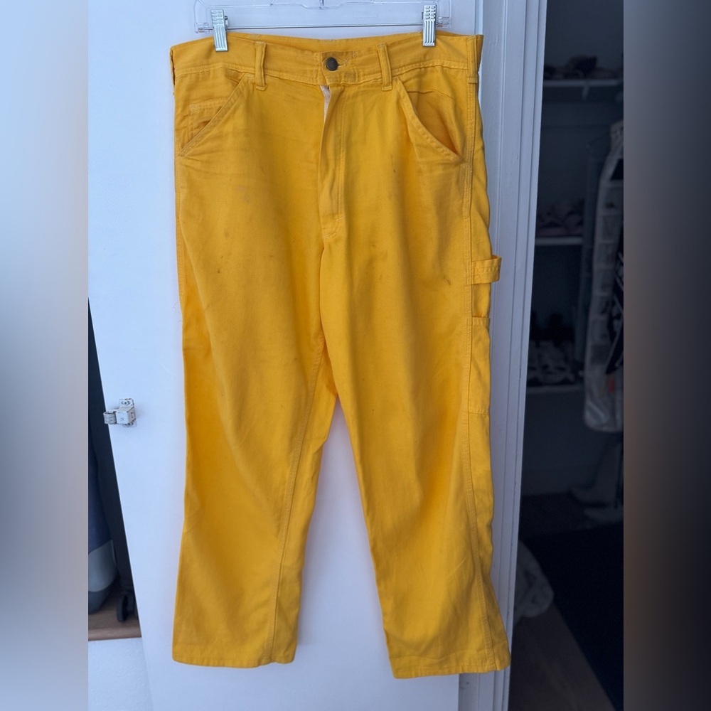 Bright Yellow Cargo Pants